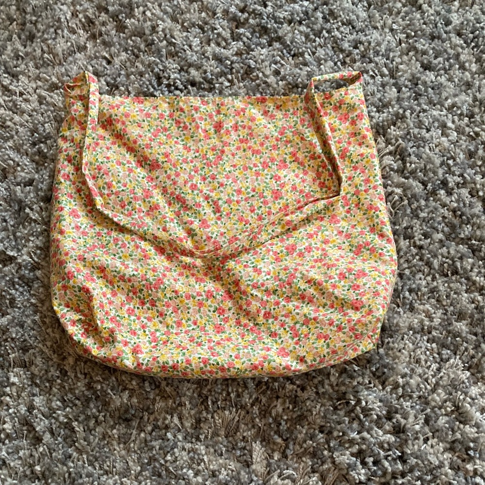 Cottage core floral tote bag